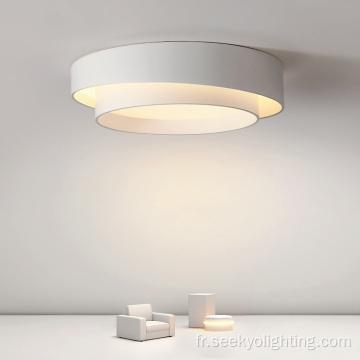 Lampe d&#39;éclairage à plafond rond en acrylique LED pour la chambre